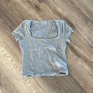 Abercrombie & Fitch Seamless Fabric Square neck Cropped Top